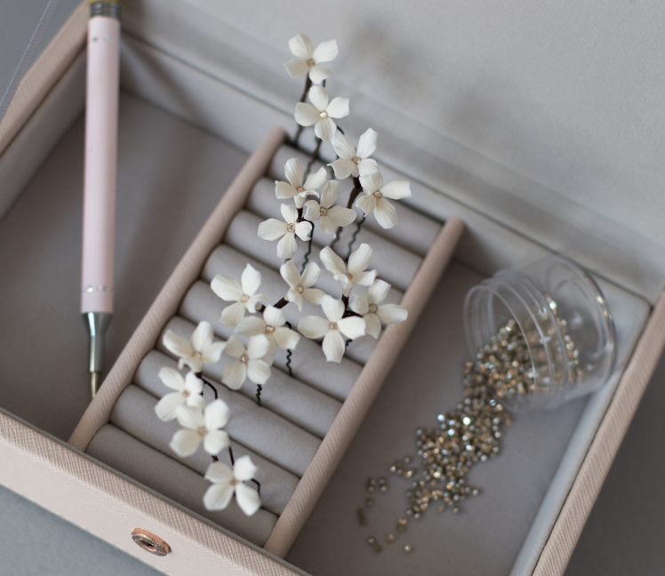 Wedding Hair Pins | Handmade Floral Pins for Brides & Guests