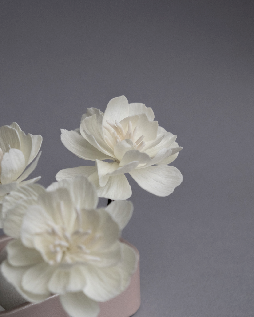 Ivory Blossom Hair Pins (Set of 3)