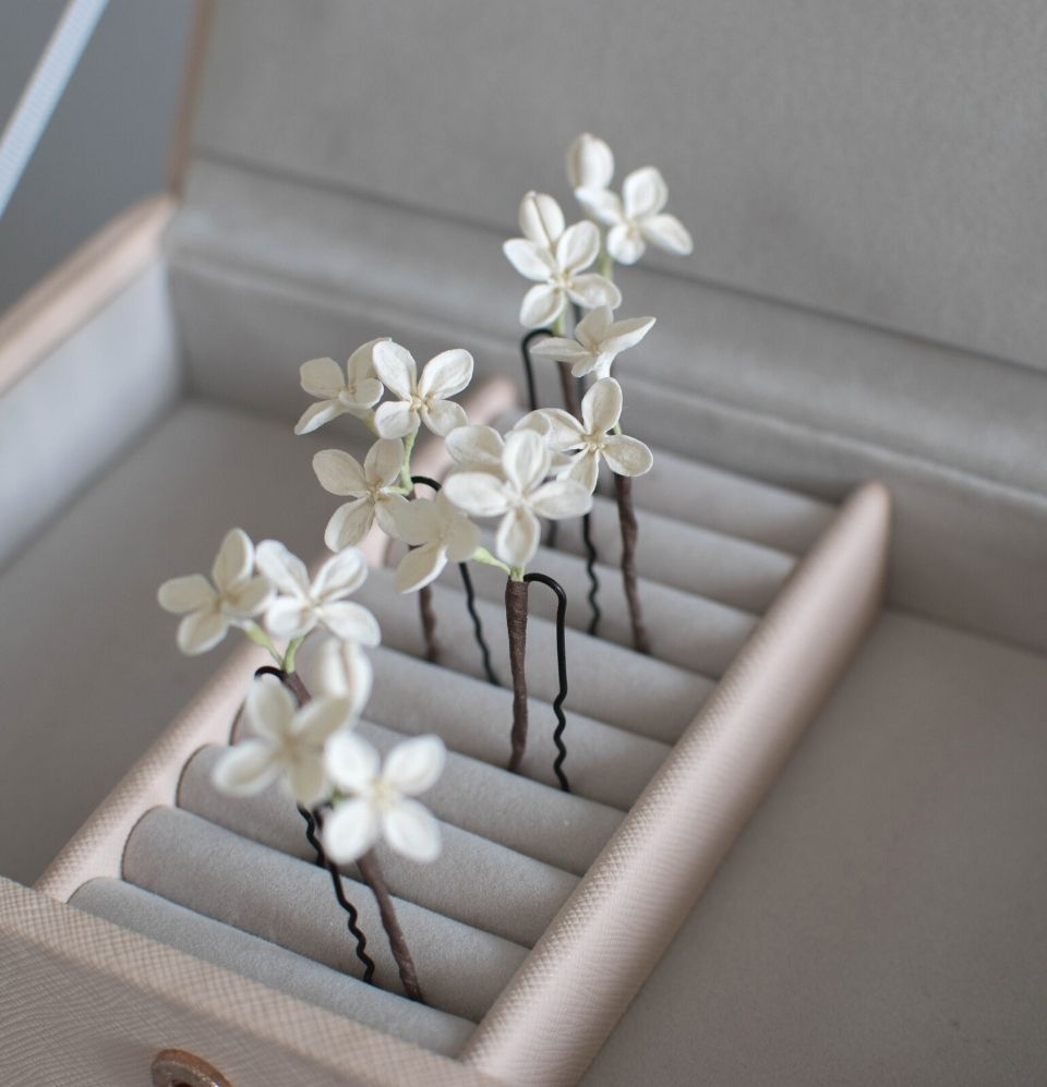 ivory wedding hair pins