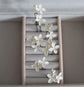 Ivory Lilac flowers hair pins set