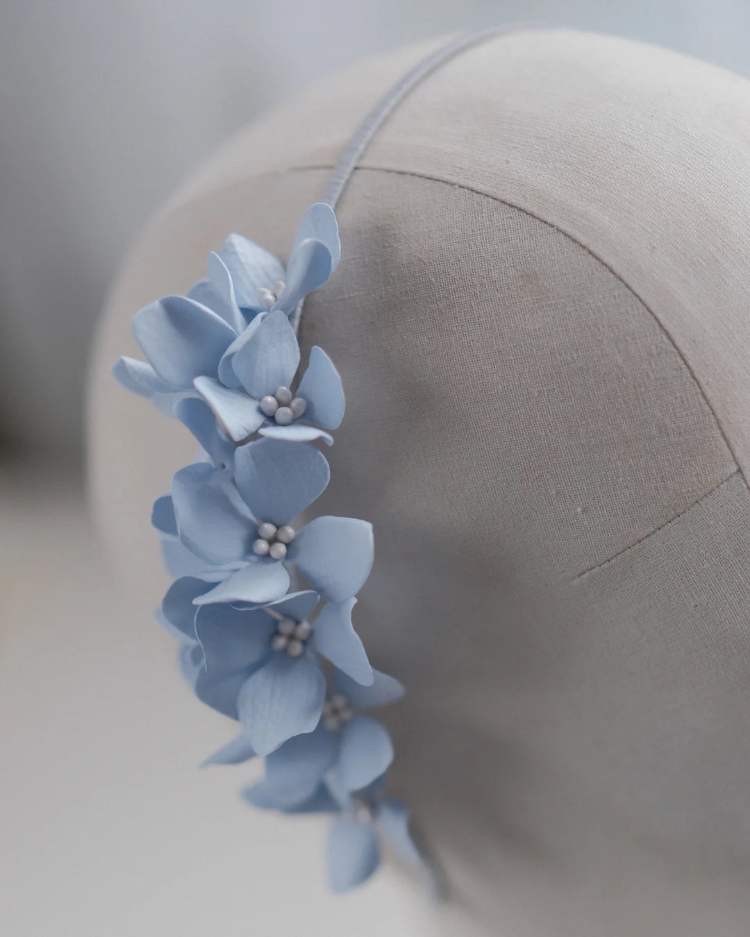 Light Blue Hydrangea Headband