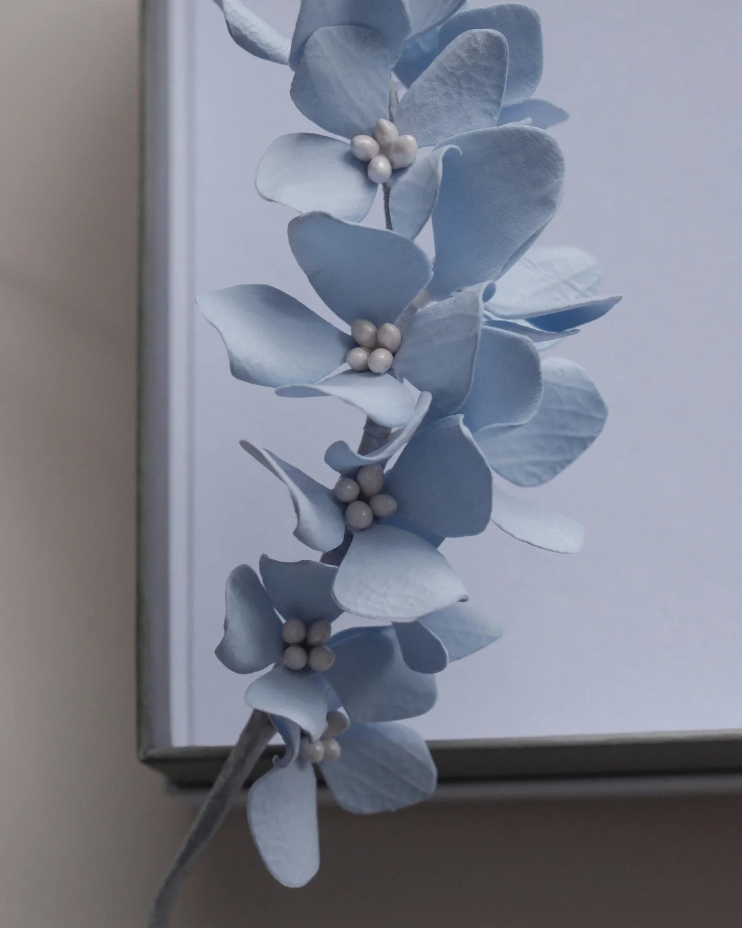 Light Blue Hydrangea Headband
