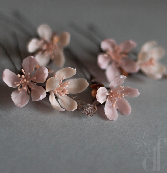 Cherry blossom hair pins
