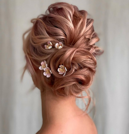 Cherry Blossom Hair Pins for Elegant Hairstyles