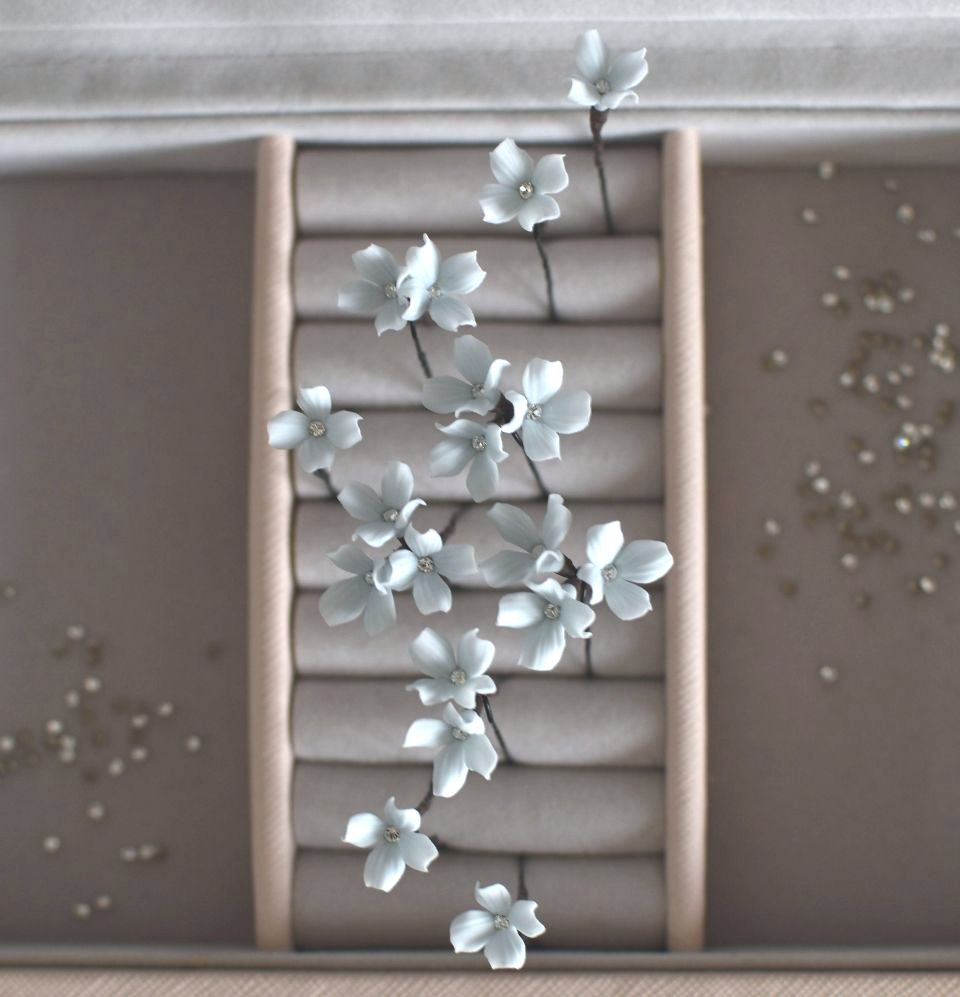 Baby blue Tiny Flowers Bobby Pin