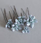 Mint succulents hair pins