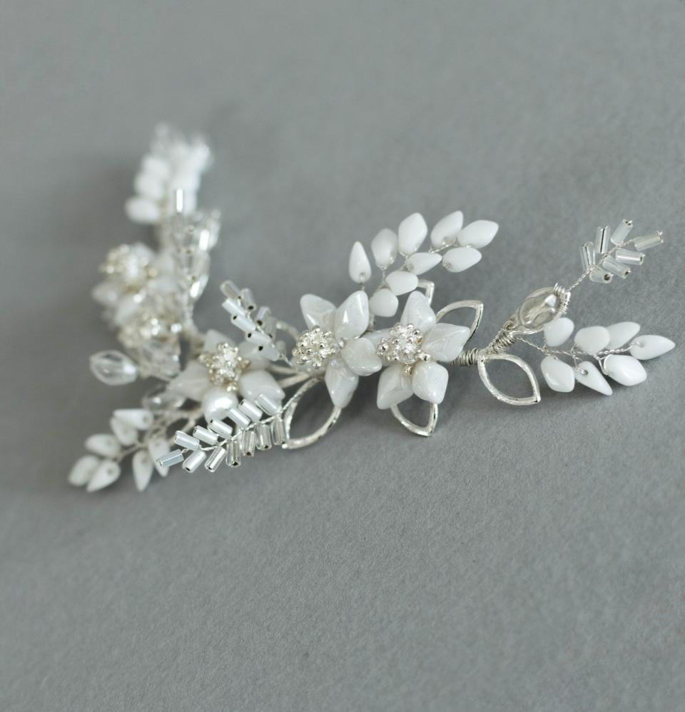 Sparkle flower bridal set for Hollywood waves