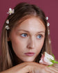 Blush pink hair pins set