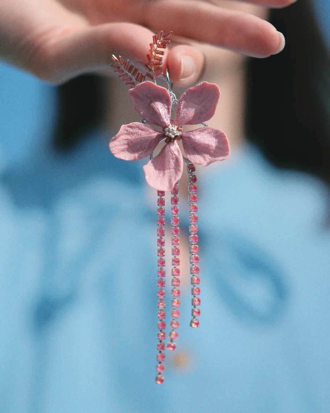 Sakura Asymmetric Earring Set