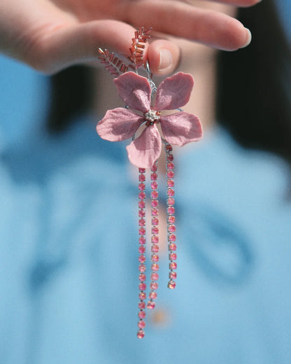 Sakura Asymmetric Earring Set
