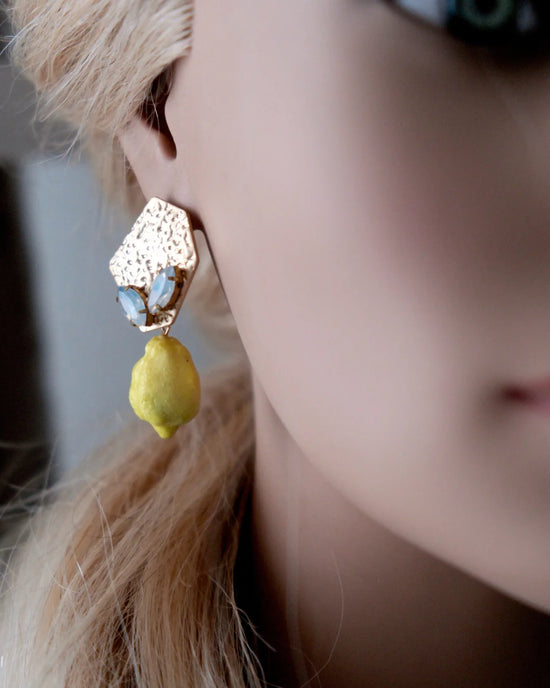 Lemon Opal Earrings