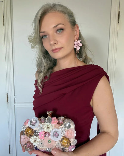 Sakura Asymmetric Earring Set