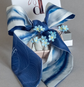 Forget-me-nots set with scarf