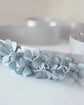 Bespoke Blue Hydrangea & Feather Bridal Sash