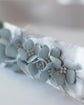 Bespoke Blue Hydrangea & Feather Bridal Sash
