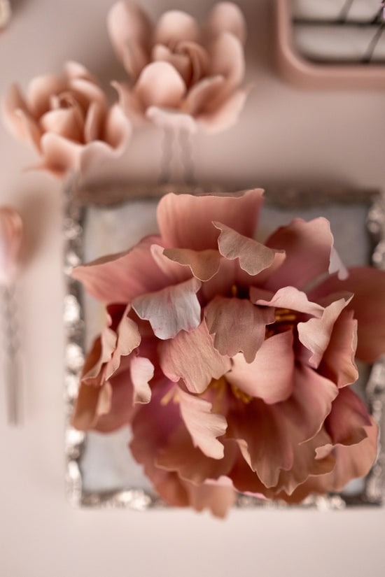 Blush Peony Hairpiece / Brooch