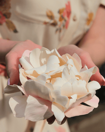 Blush Peony Hairpiece &amp; Brooch