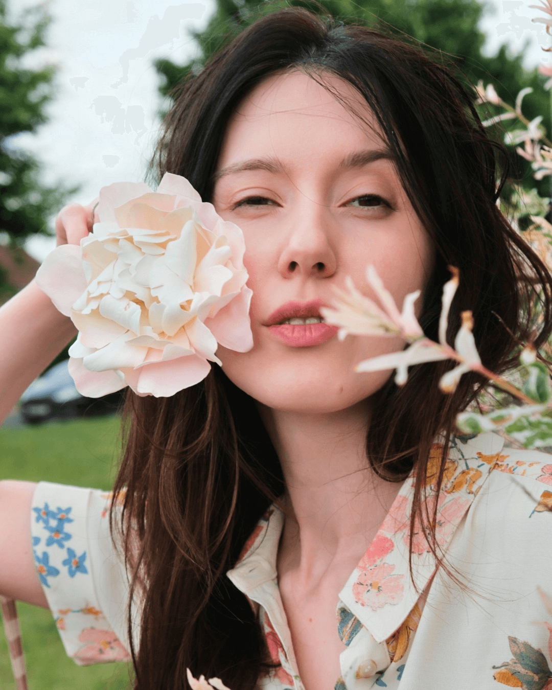 Blush Peony Hairpiece &amp; Brooch