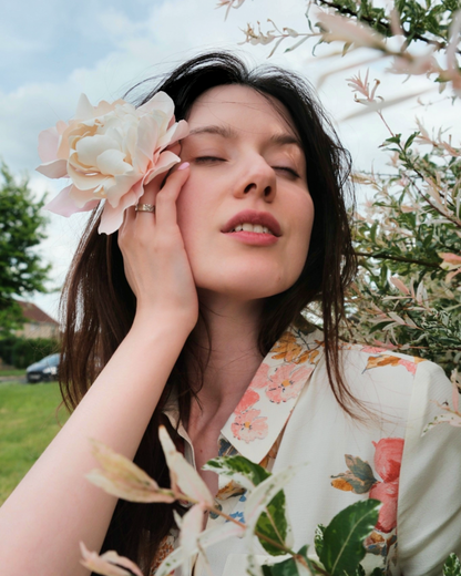 Blush Peony Hairpiece &amp; Brooch