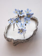 Blue Forget-Me-Not Wedding Hair Pins