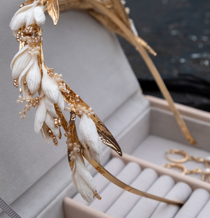 Elegant Tiara and Earrings Set