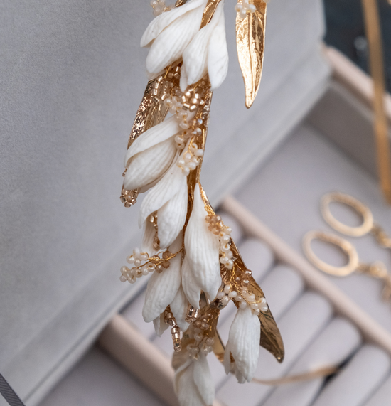 Elegant Tiara and Earrings Set