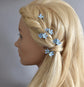 Forget-me-not flowers hair pins