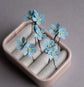 Forget-me-not flowers hair pins