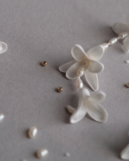 Hyacinth Floral Wedding Earrings