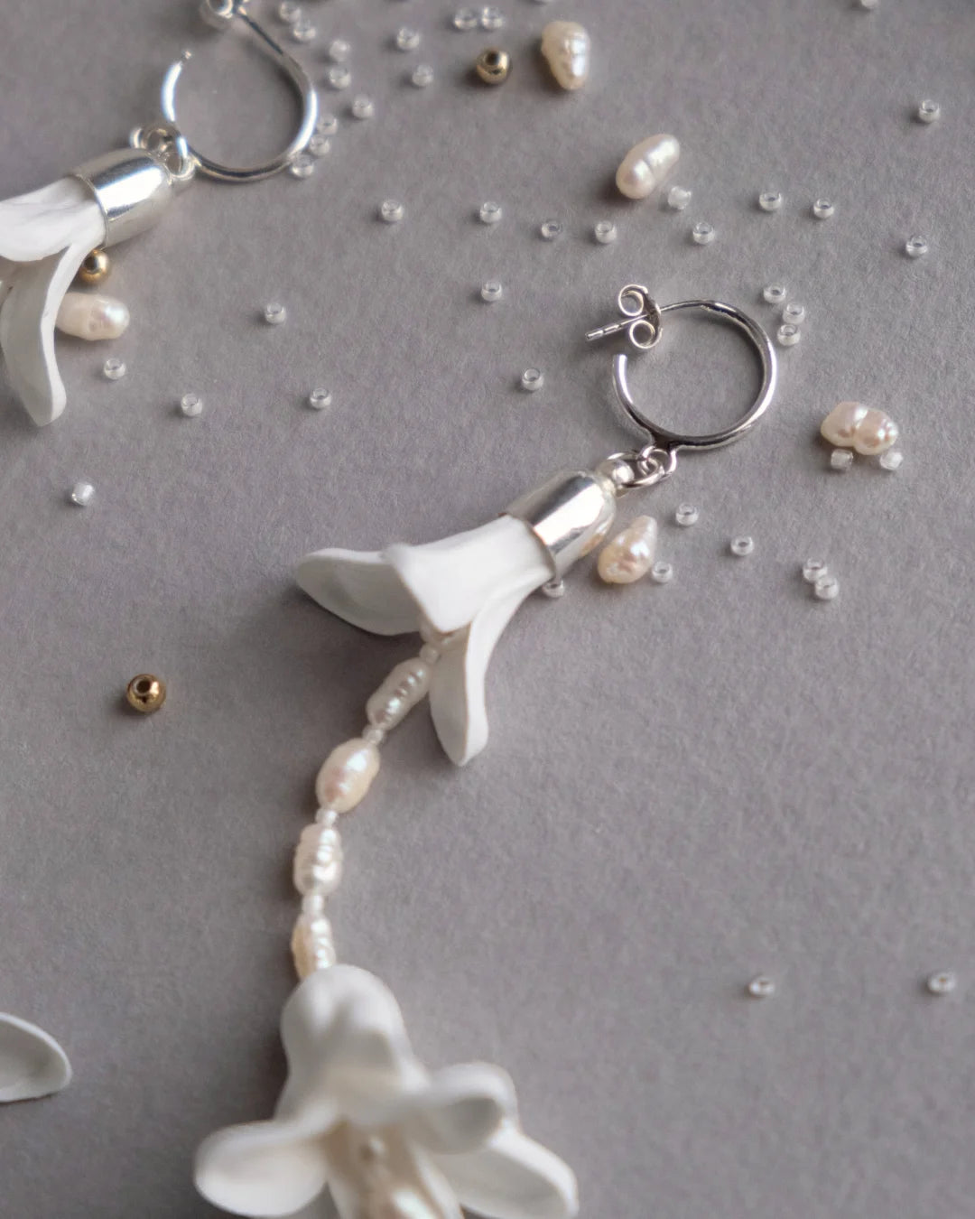 Hyacinth Floral Wedding Earrings