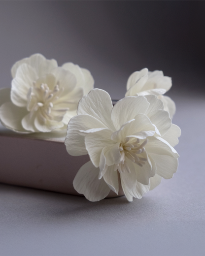 Ivory Blossom Hair Pins (Set of 3)