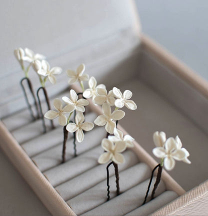 spring wedding hairpiece