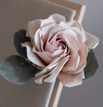 Blush pink rose on a choker