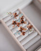 Bronze Flower Hair Pins