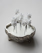 Bespoke white Gypsophila hair pins