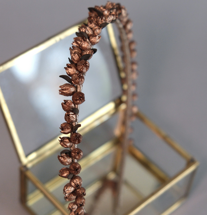 Bronze colour berries headband CUSTOM ORDER only