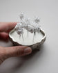 Bespoke white Gypsophila hair pins