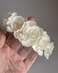 Ivory Flower Hair Comb