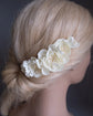 Ivory Flower Hair Comb