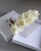 Ivory Flower Hair Comb