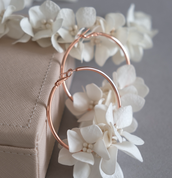 Hydrangea Headband and Earrings set