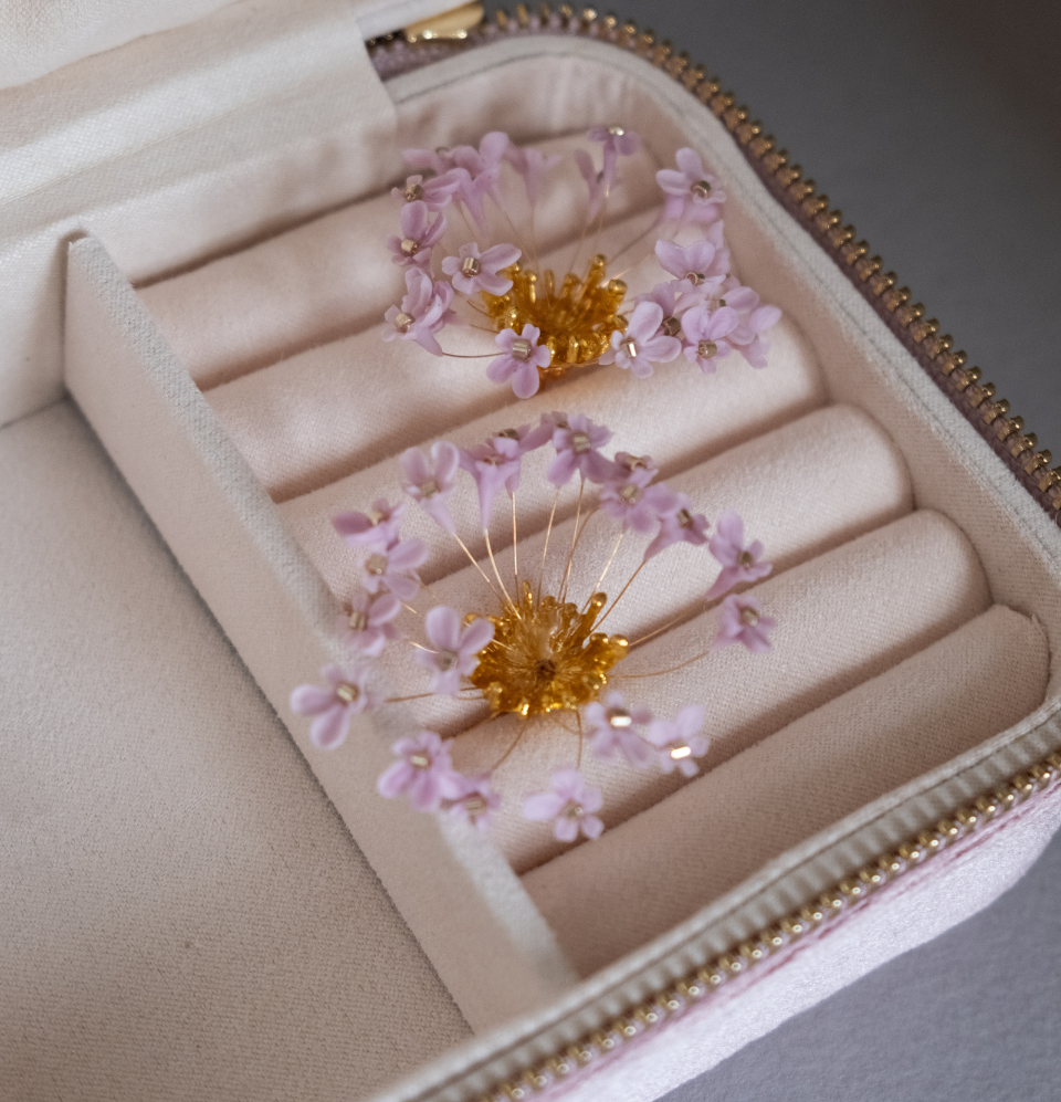 Lavender-gold inflorescences gift set CUSTOM ORDER only