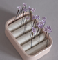 Lavender flowers on hair pins