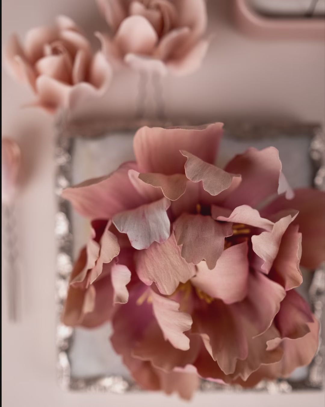 Blush Peony Hairpiece/Brooch