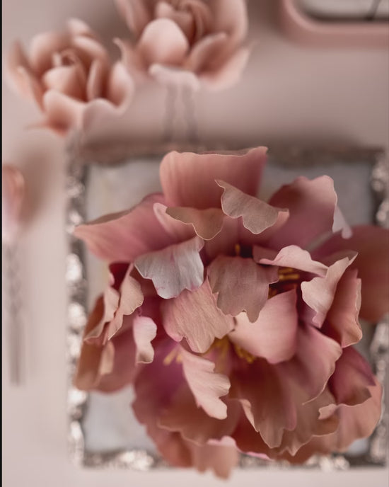 Blush Peony Hairpiece / Brooch