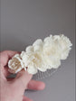 Ivory Flower Hair Comb
