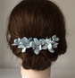 Baby-Blue Hydrangea hair pins