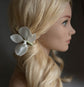 Ivory Orchid Real Touch Wedding Hair clips