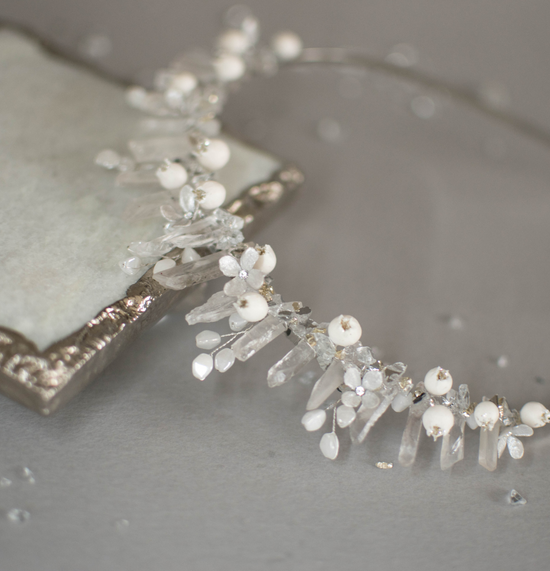 Tiara with crystals "Sparkle Dust"