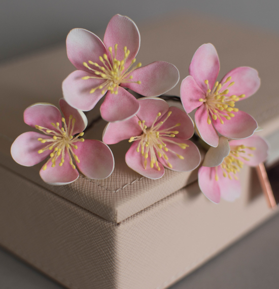 Cherry blossom hair pins
